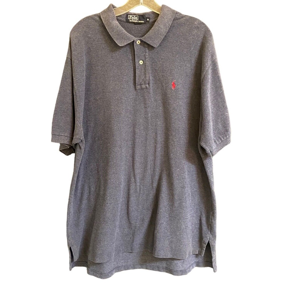 Ralph‎ Lauren Men's Polo Shirt Sz XL Gray Golf Red Pony Logo